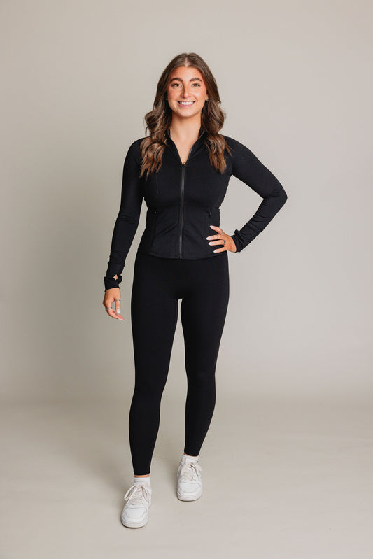 Veste d'entraînement EQUILIBRE - Noir