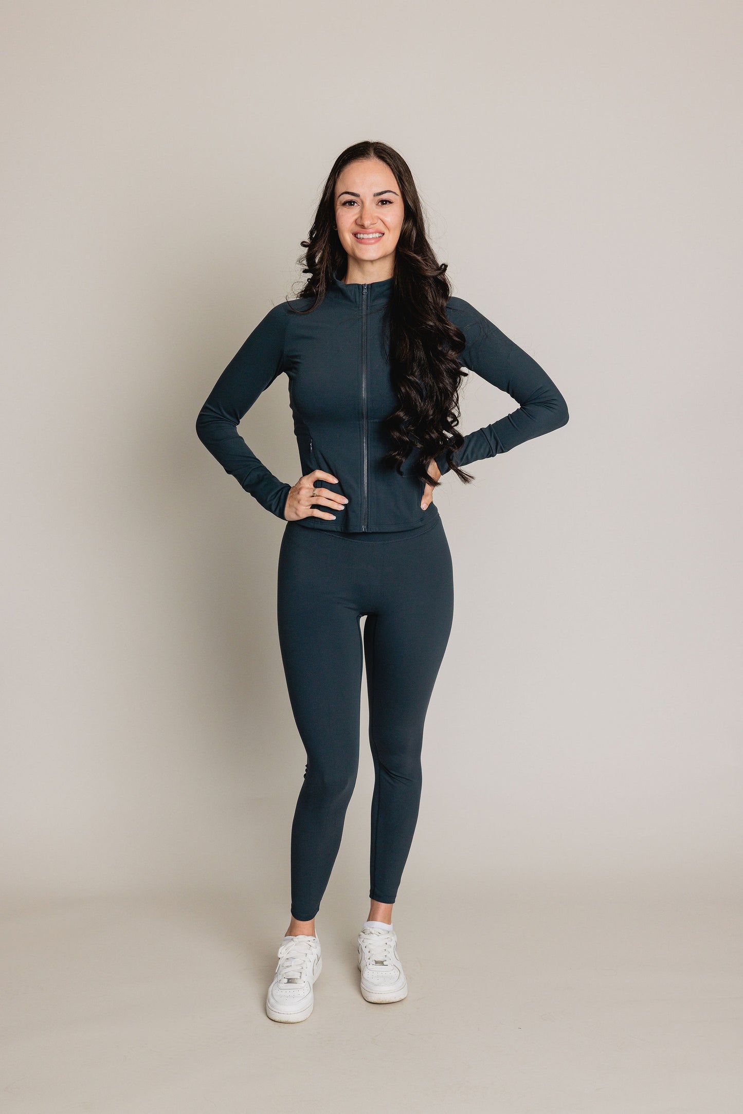 Veste d'entraînement EQUILIBRE - Bleu Charbon