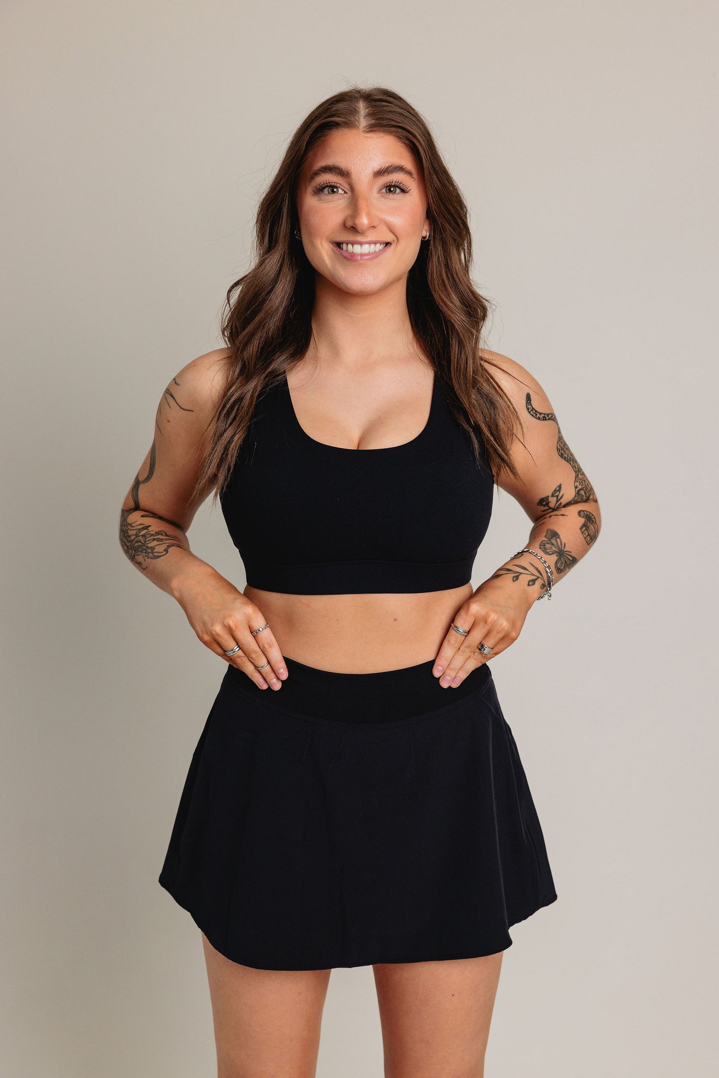 Jupe short [poche] APRIL - Noir