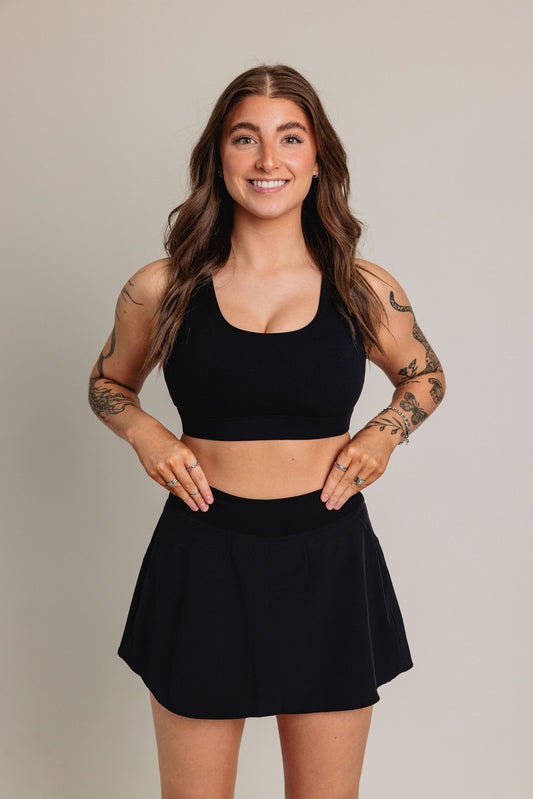 Jupe short [poche] APRIL - Noir