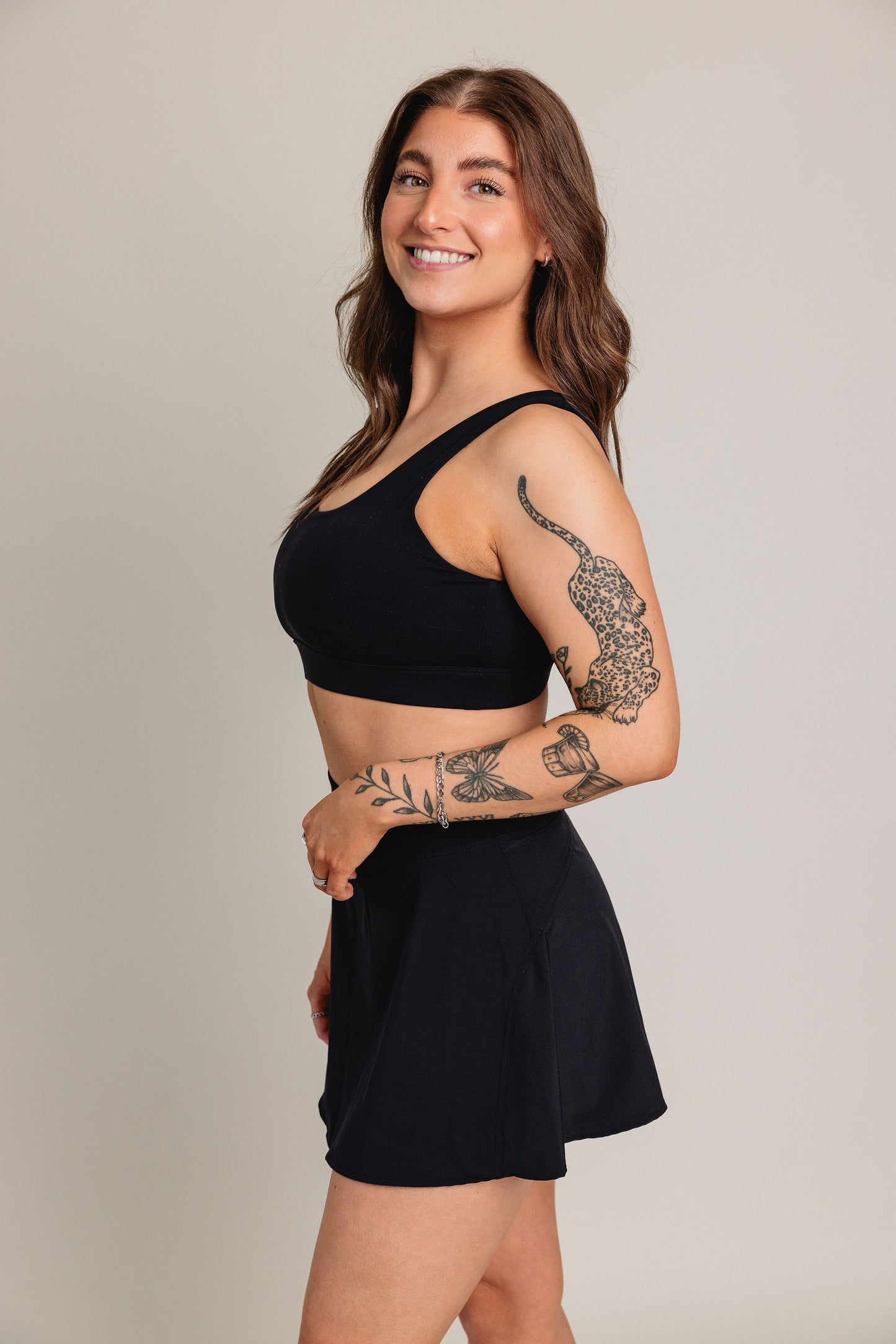 Jupe short [poche] APRIL - Noir