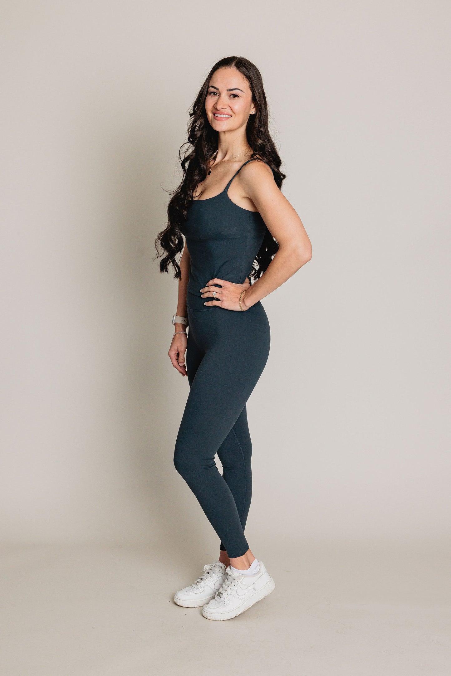 Camisole avec soutien intégré EQUILIBRE - Bleu Charbon