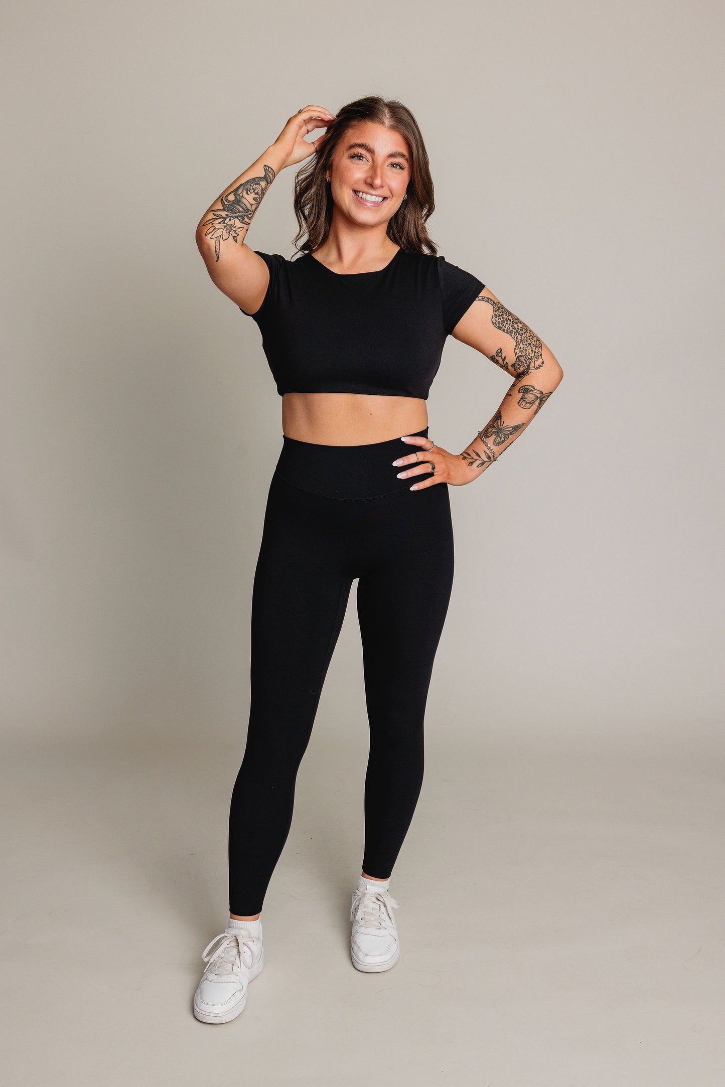 Top court d'entraînement EQUILIBRE - Noir