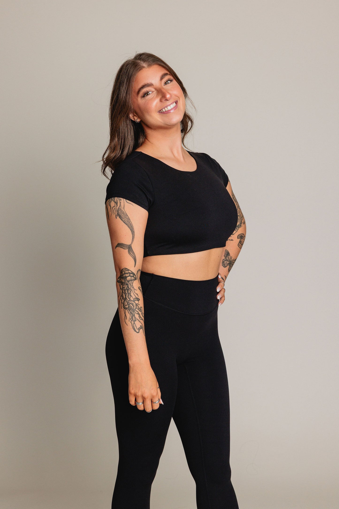 Top court d'entraînement EQUILIBRE - Noir