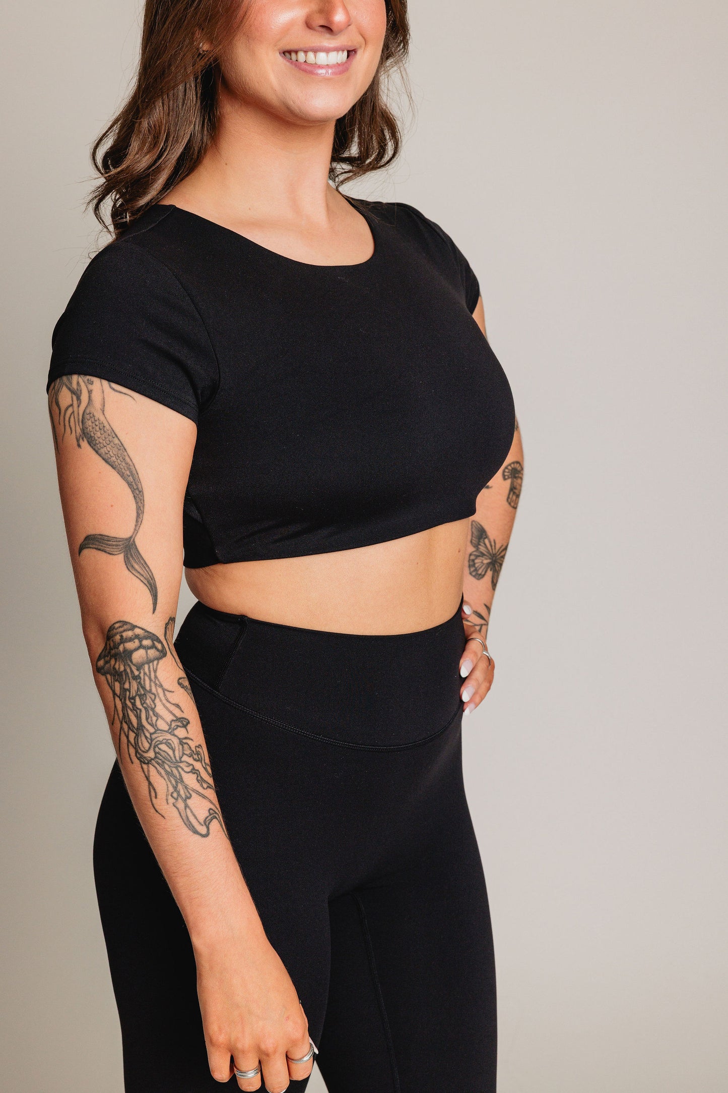 Top court d'entraînement EQUILIBRE - Noir