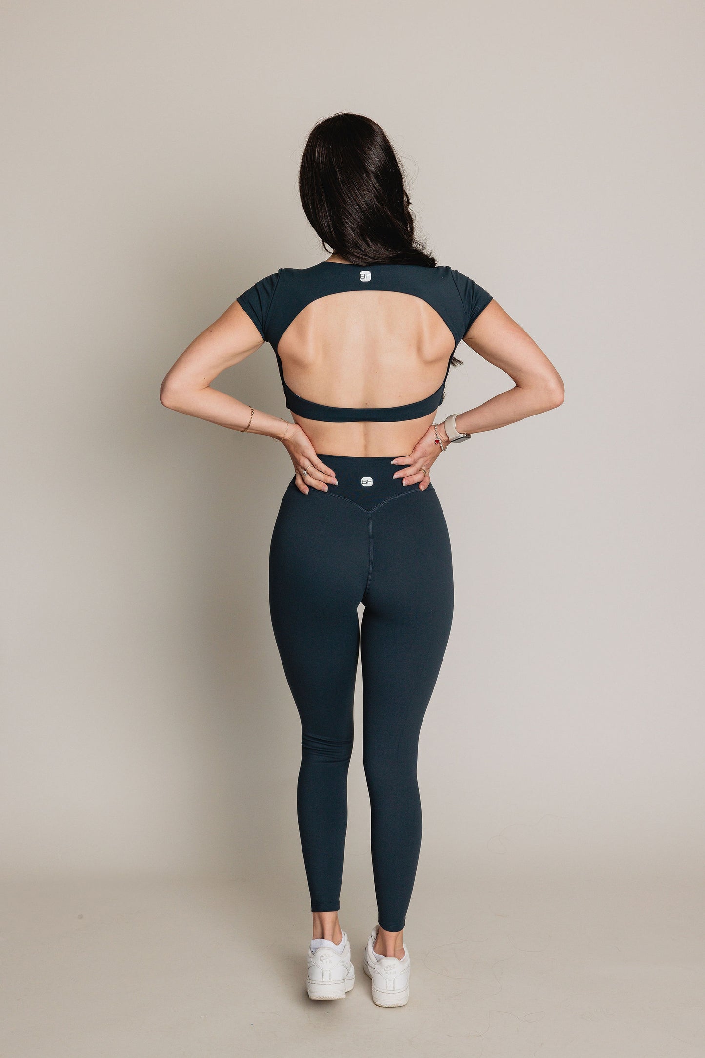 Top court d'entraînement EQUILIBRE - Bleu Charbon