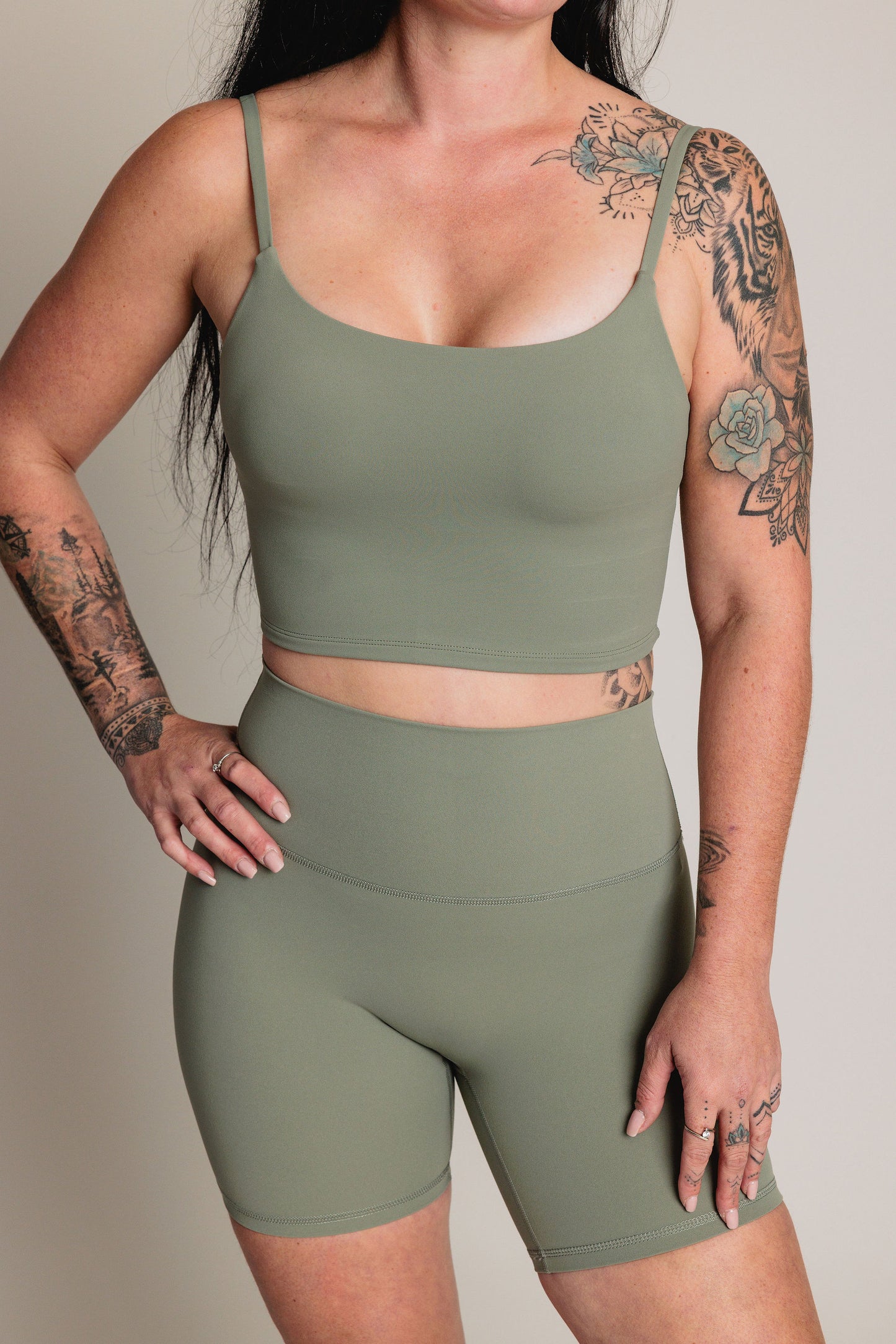 Camisole crop BEYOND - Sauge