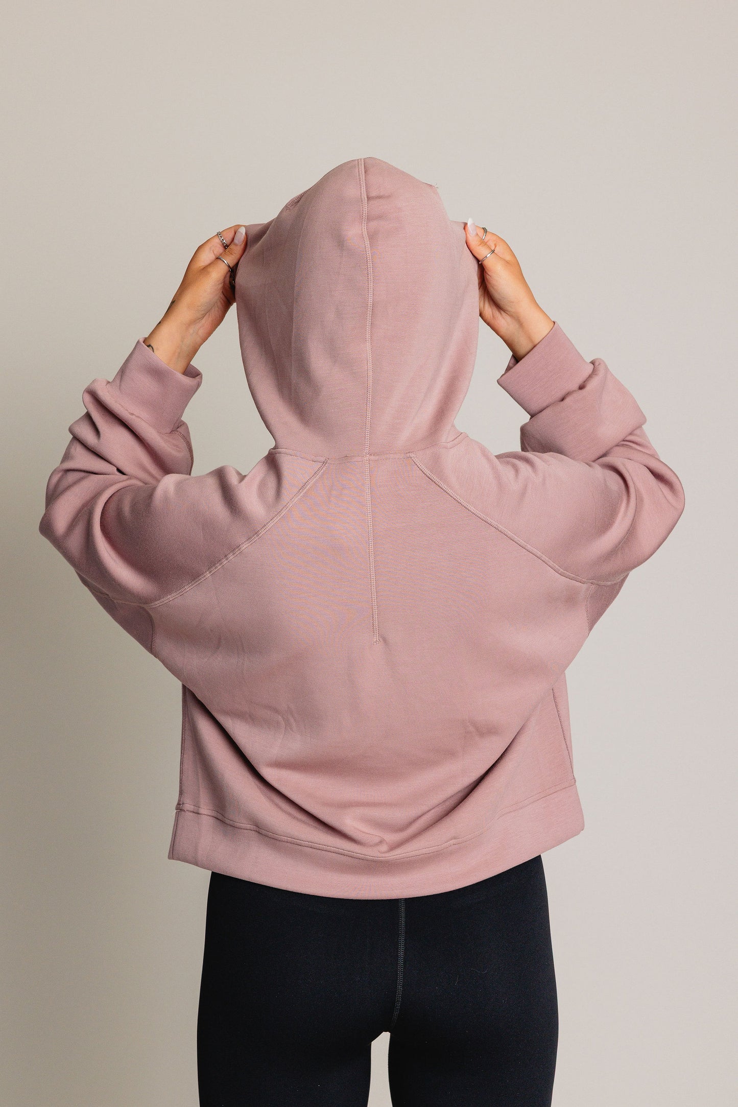 Chandail manches longues à capuchon BLAZE - Blush