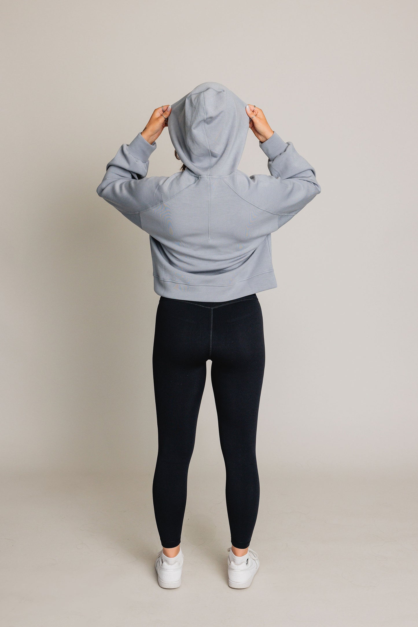 Chandail manches longues à capuchon BLAZE - Bleu Ciel