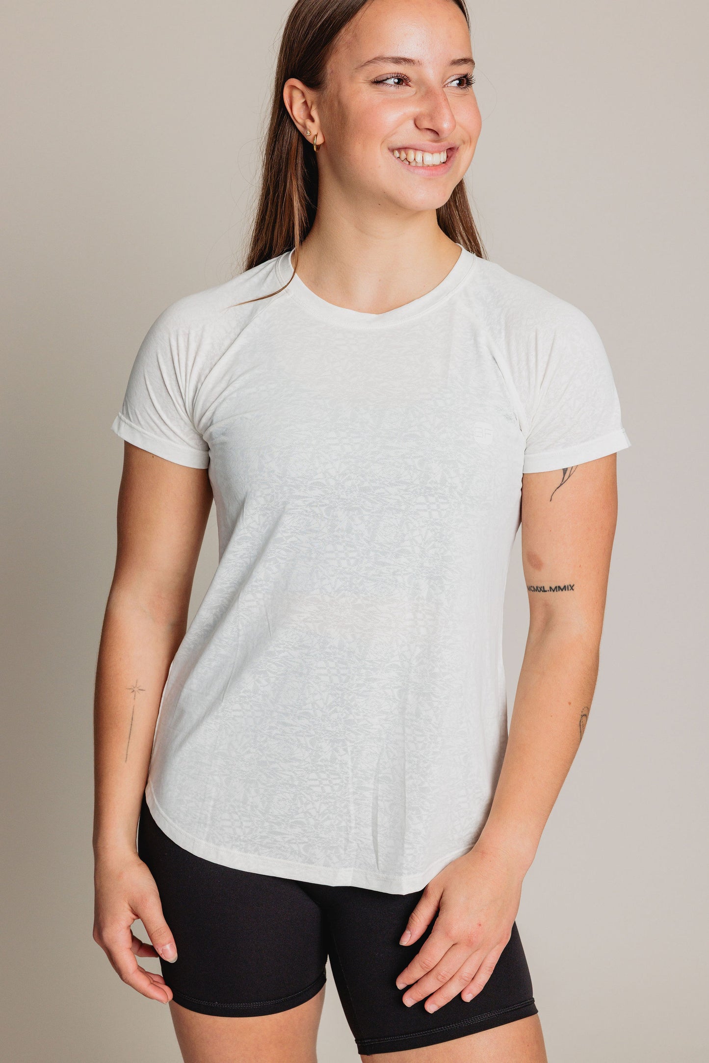 Chandail manches courtes FIERCE - Blanc