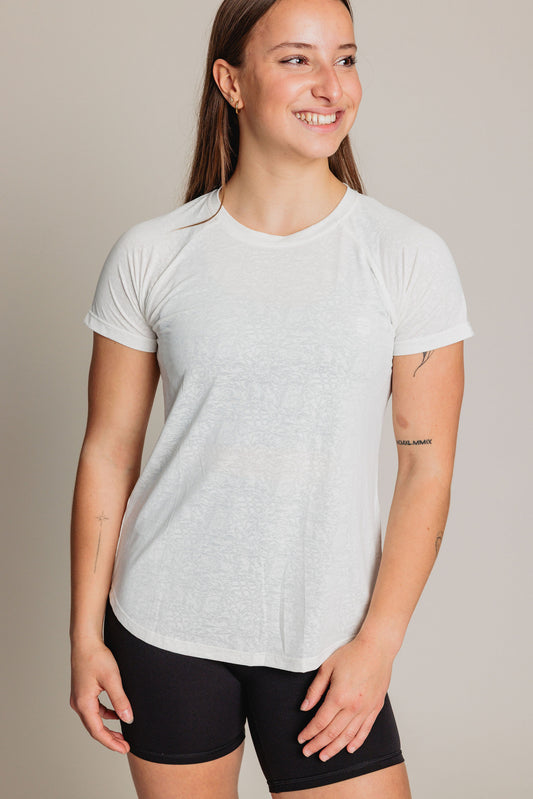 Chandail manches courtes FIERCE - Blanc