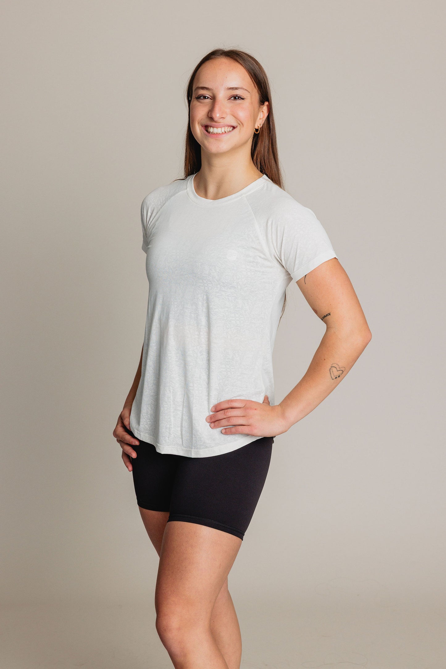 Chandail manches courtes FIERCE - Blanc