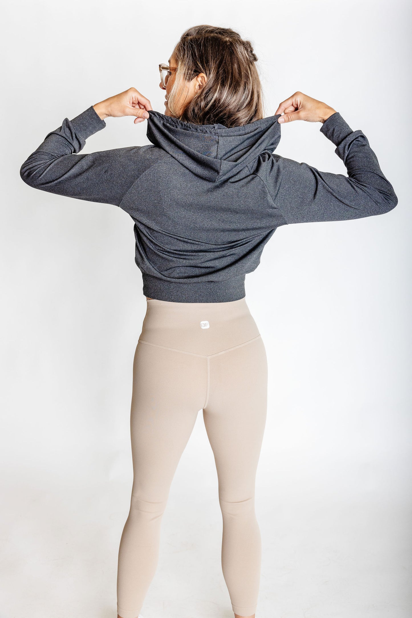 Chandail manches longues à capuchon HOOD FIT - Charcoal