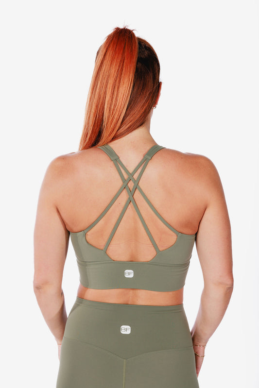 Soutien-Gorge Sport RIDER - Sauge