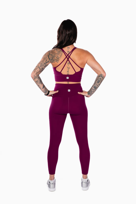 Soutien-Gorge Sport RIDER - Aubergine
