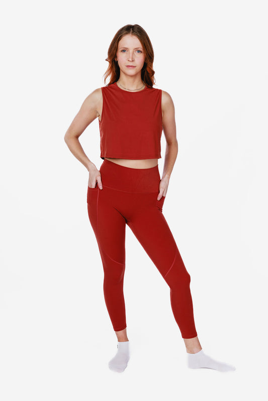 Camisole écourtée SPRINT - Dark Cuivre
