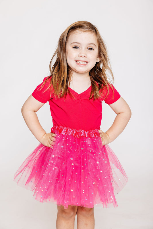 Tutu Enfant Rose foncé Étoiles - Dreamy