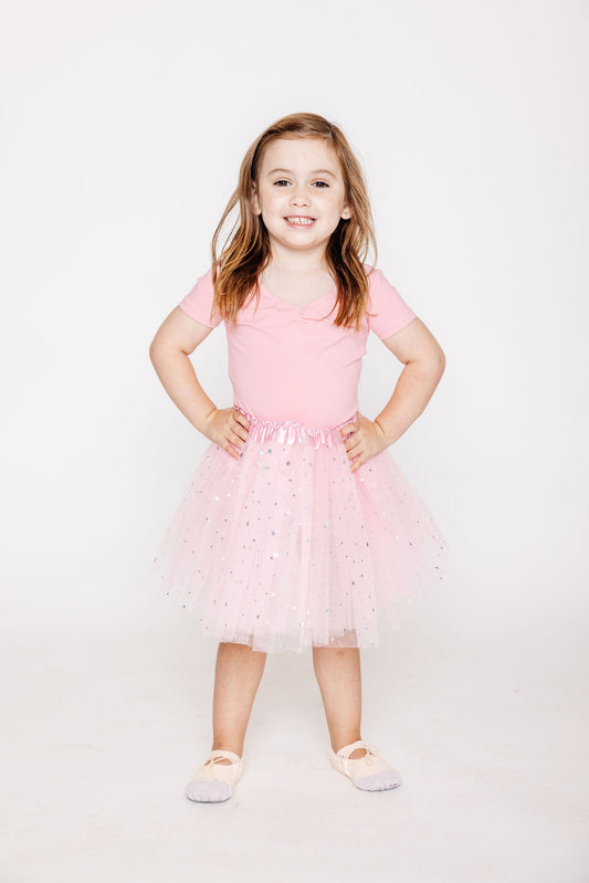 Tutu Enfant Rose Pâle Étoiles - Dreamy