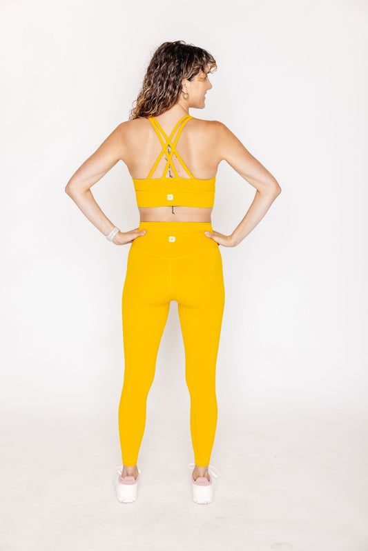 Legging BUILD FOR HER - Jaune