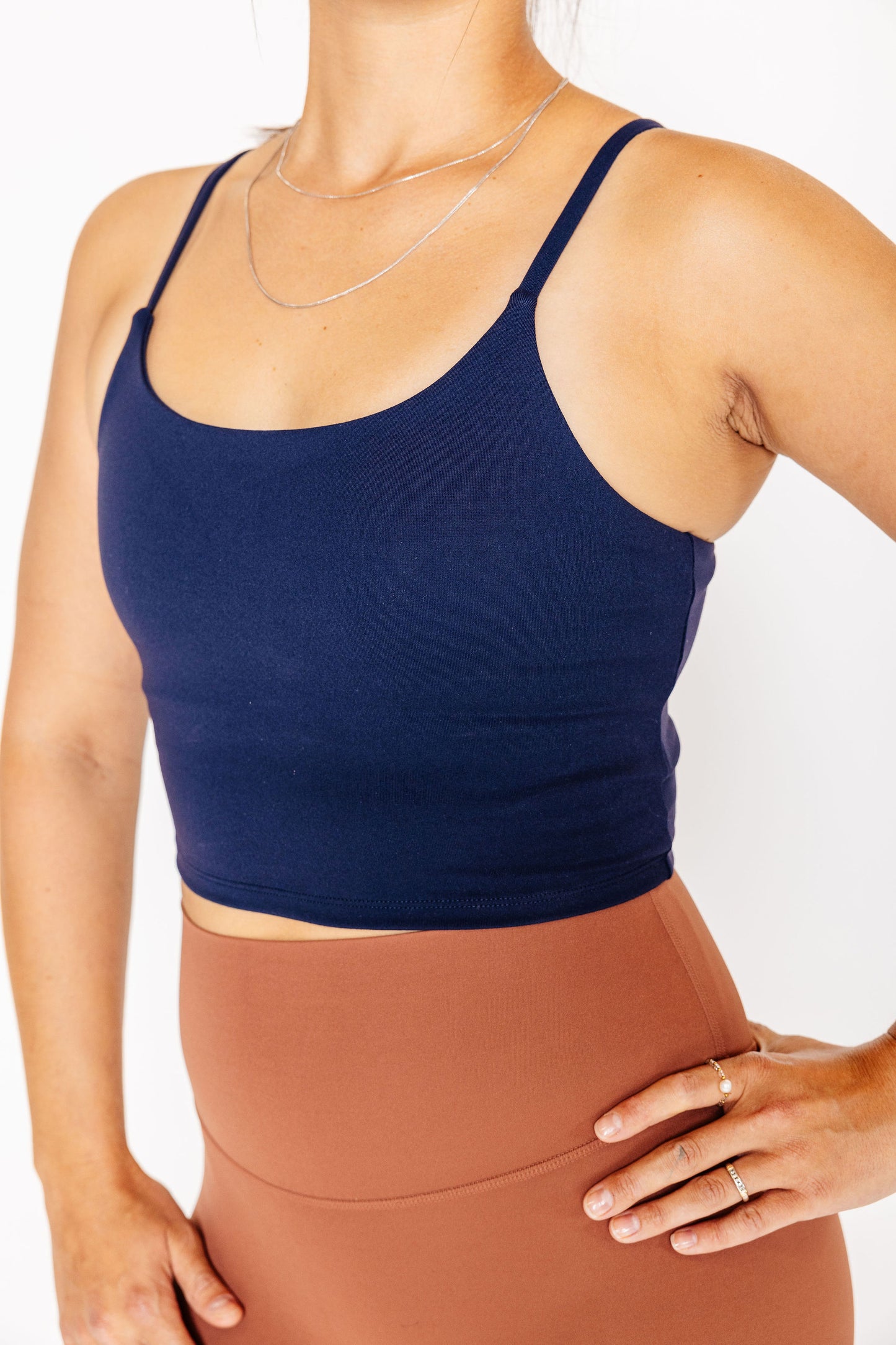 Camisole crop avec soutien intégré MOVE IT - Navy