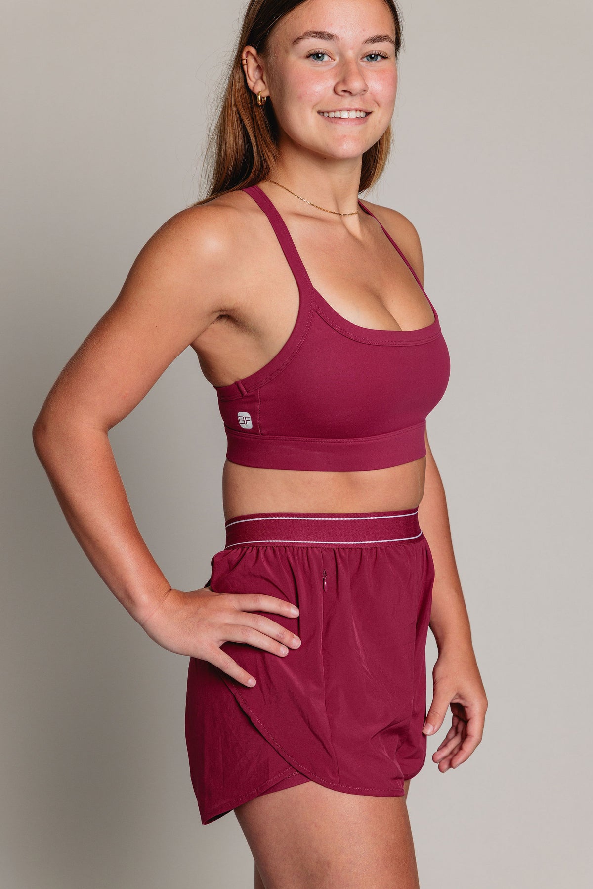 Soutien-Gorge Sport HYBRID - Cranberry