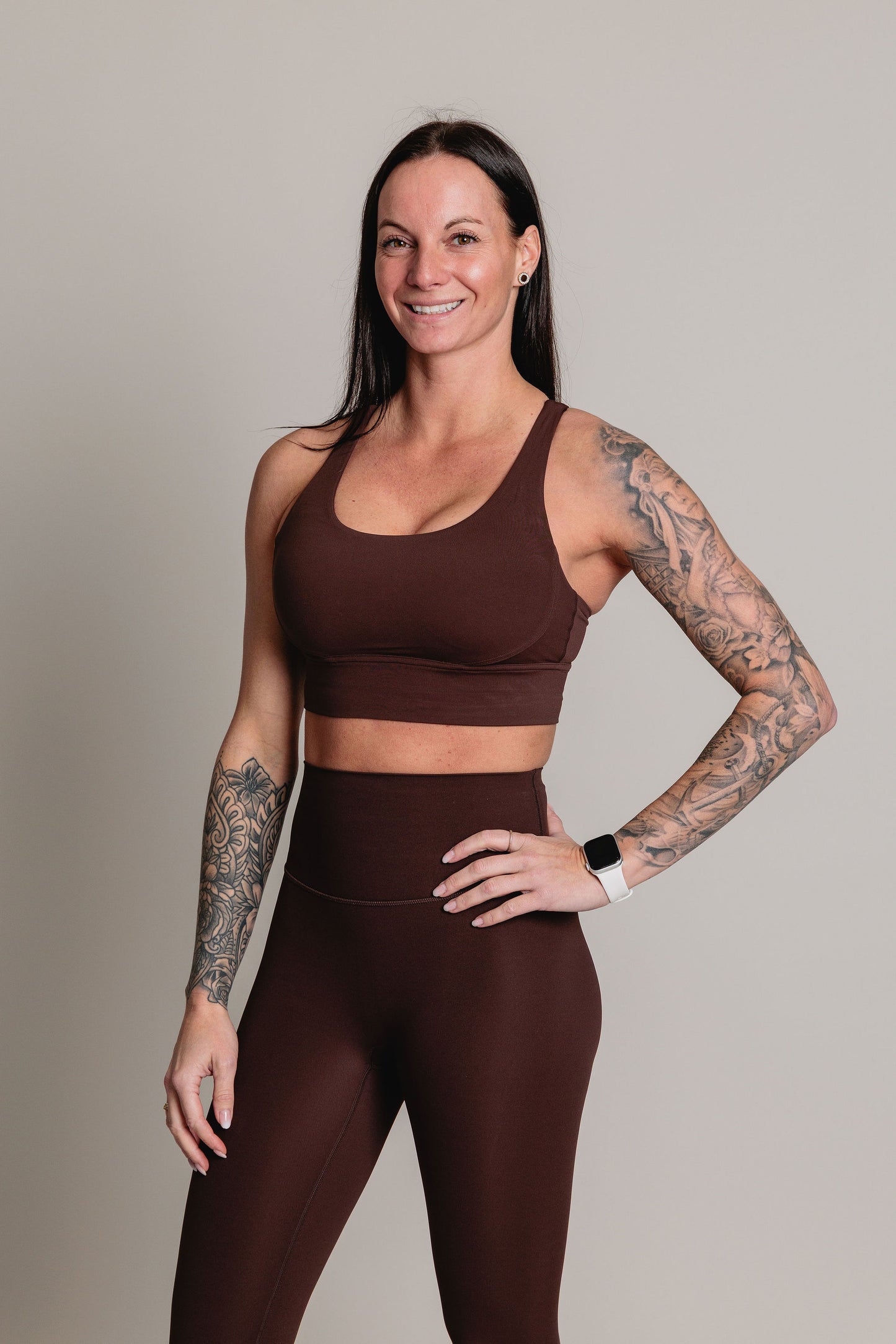 Soutien-Gorge Sport LA ELLEVA - Chocolat