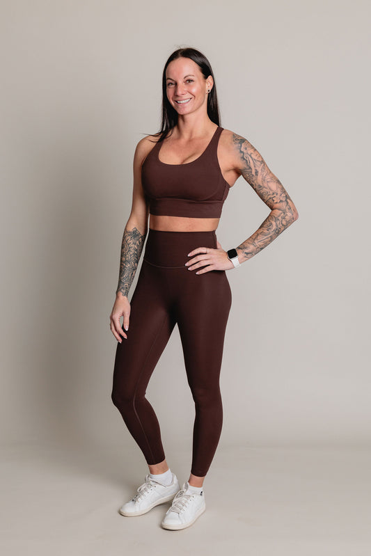 Legging BUILD FOR HER - Chocolat
