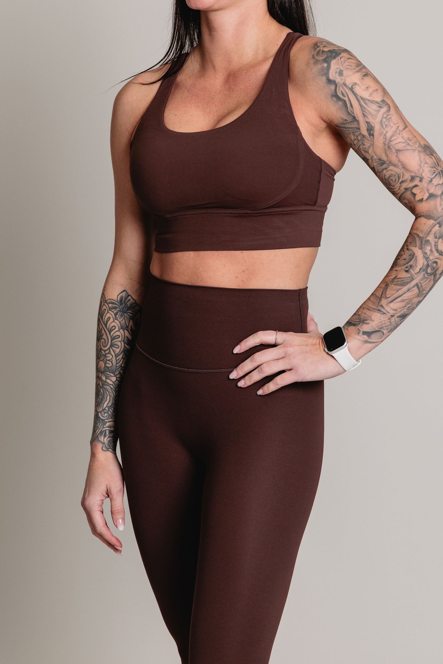 Soutien-Gorge Sport LA ELLEVA - Chocolat