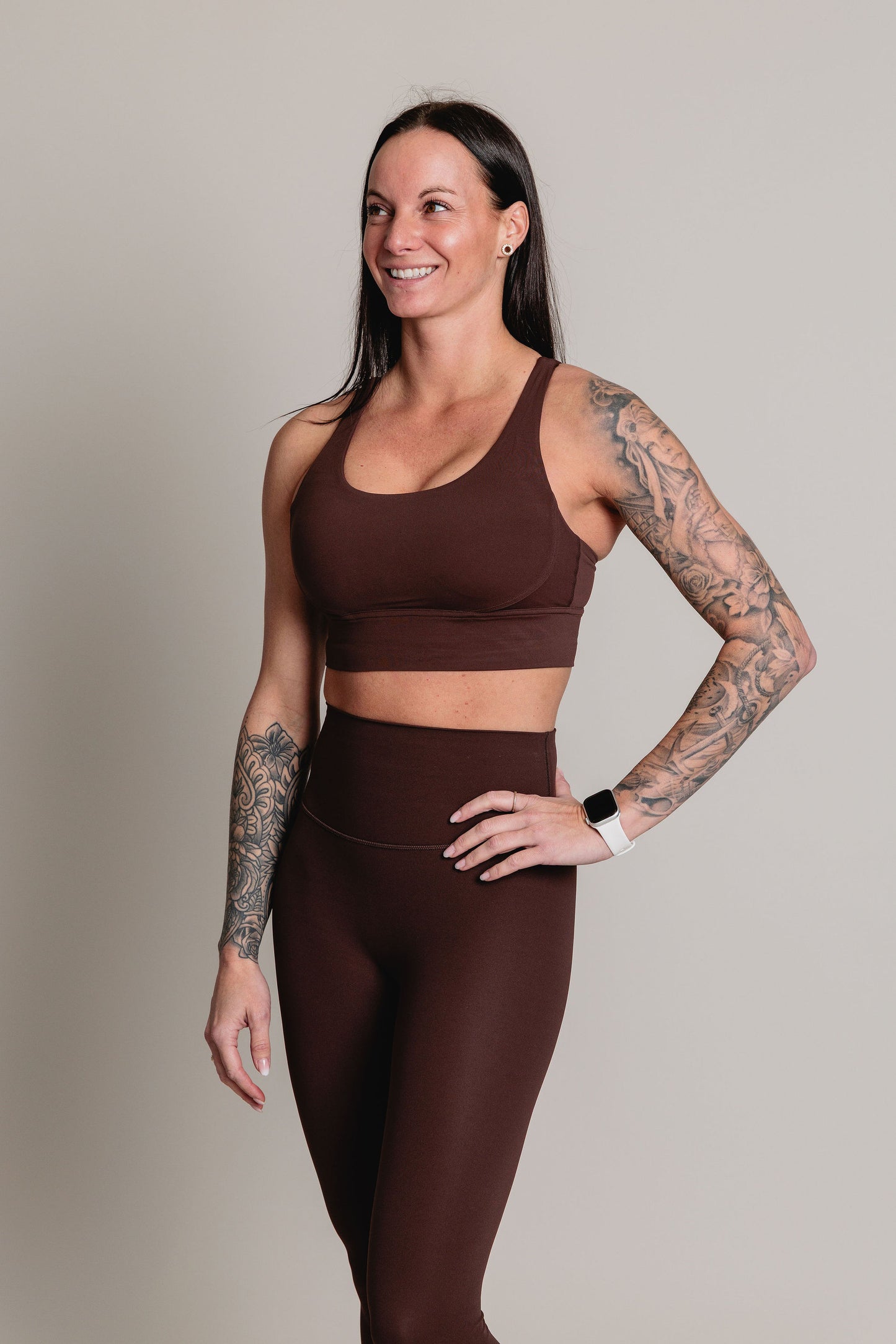 Legging BUILD FOR HER - Chocolat