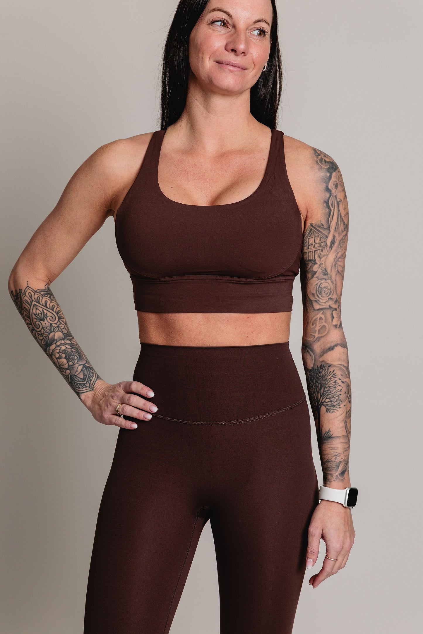 Soutien-Gorge Sport LA ELLEVA - Chocolat