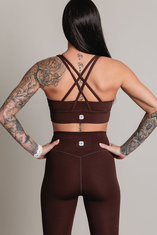 Soutien-Gorge Sport LA ELLEVA - Chocolat