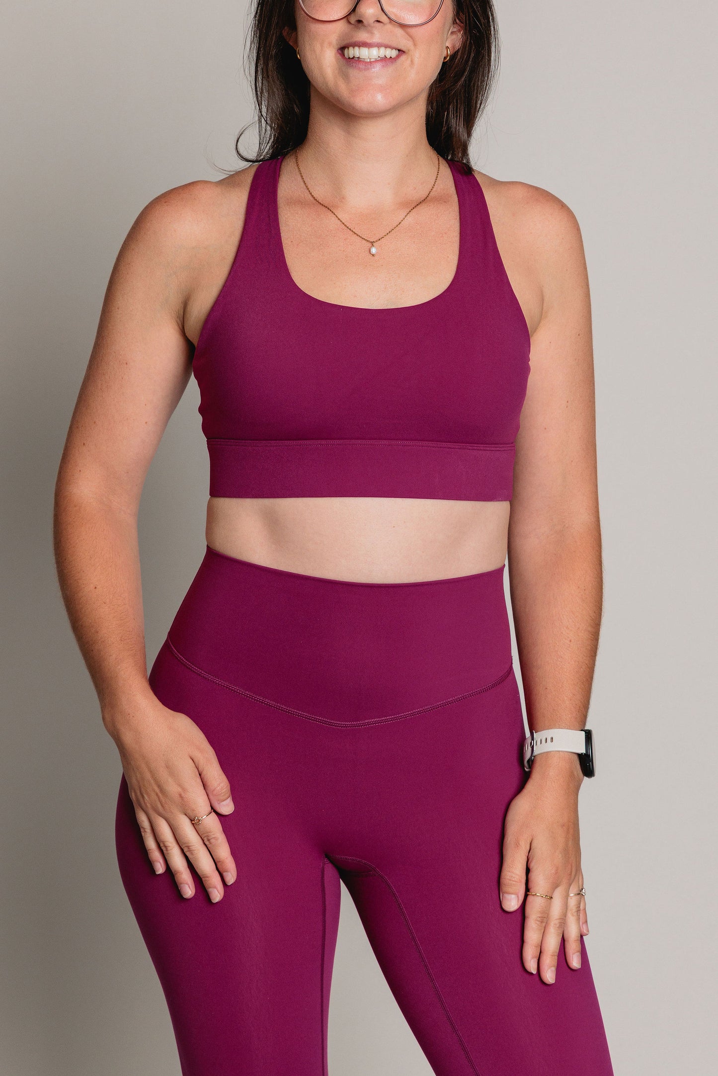 Soutien-Gorge Sport ELEVATE Cross - Prune