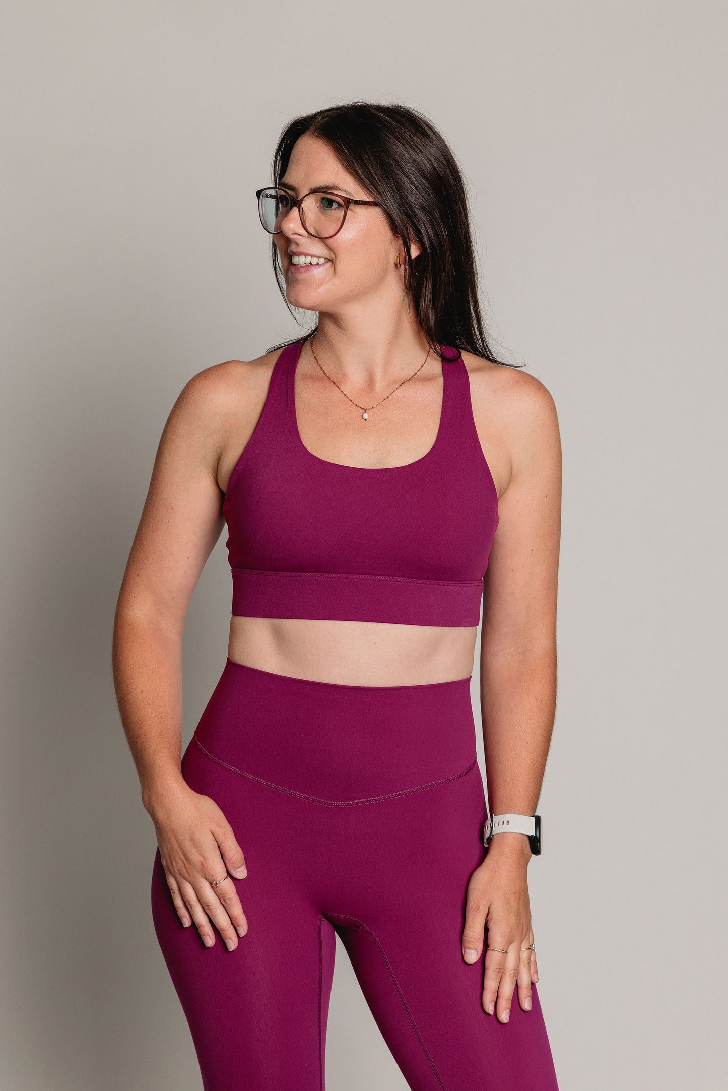 Soutien-Gorge Sport ELEVATE Cross - Prune