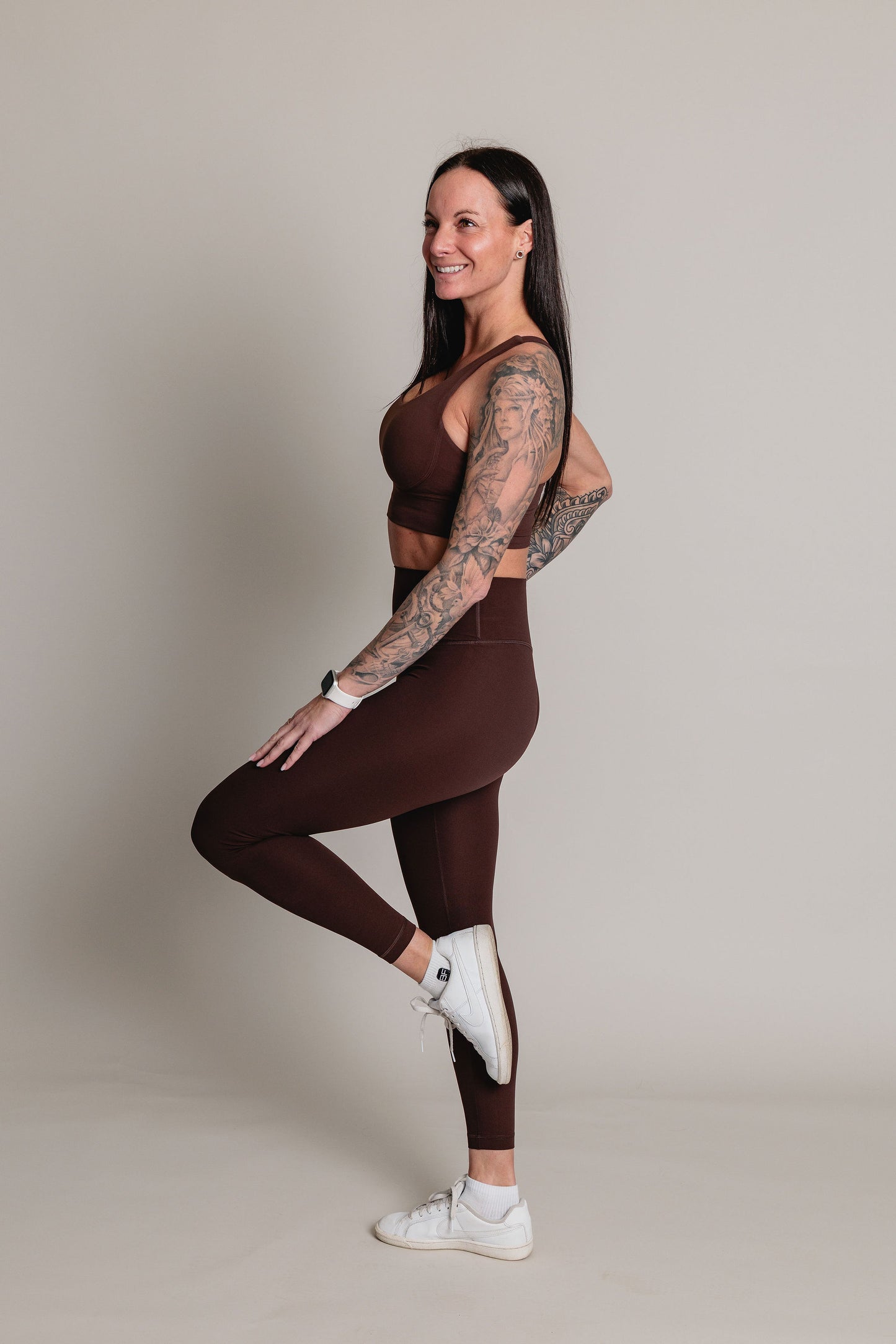Legging BUILD FOR HER - Chocolat