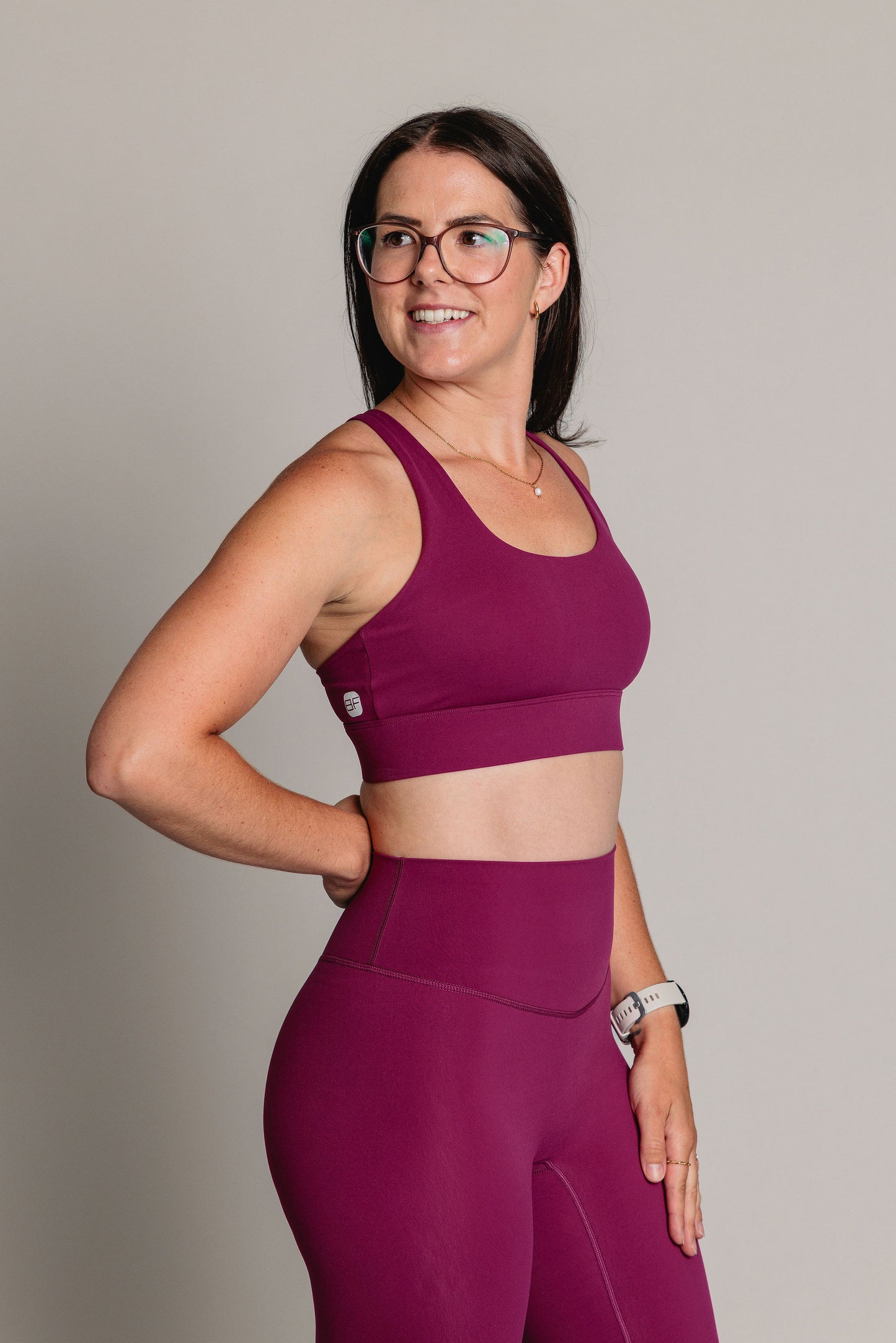 Soutien-Gorge Sport ELEVATE Cross - Prune