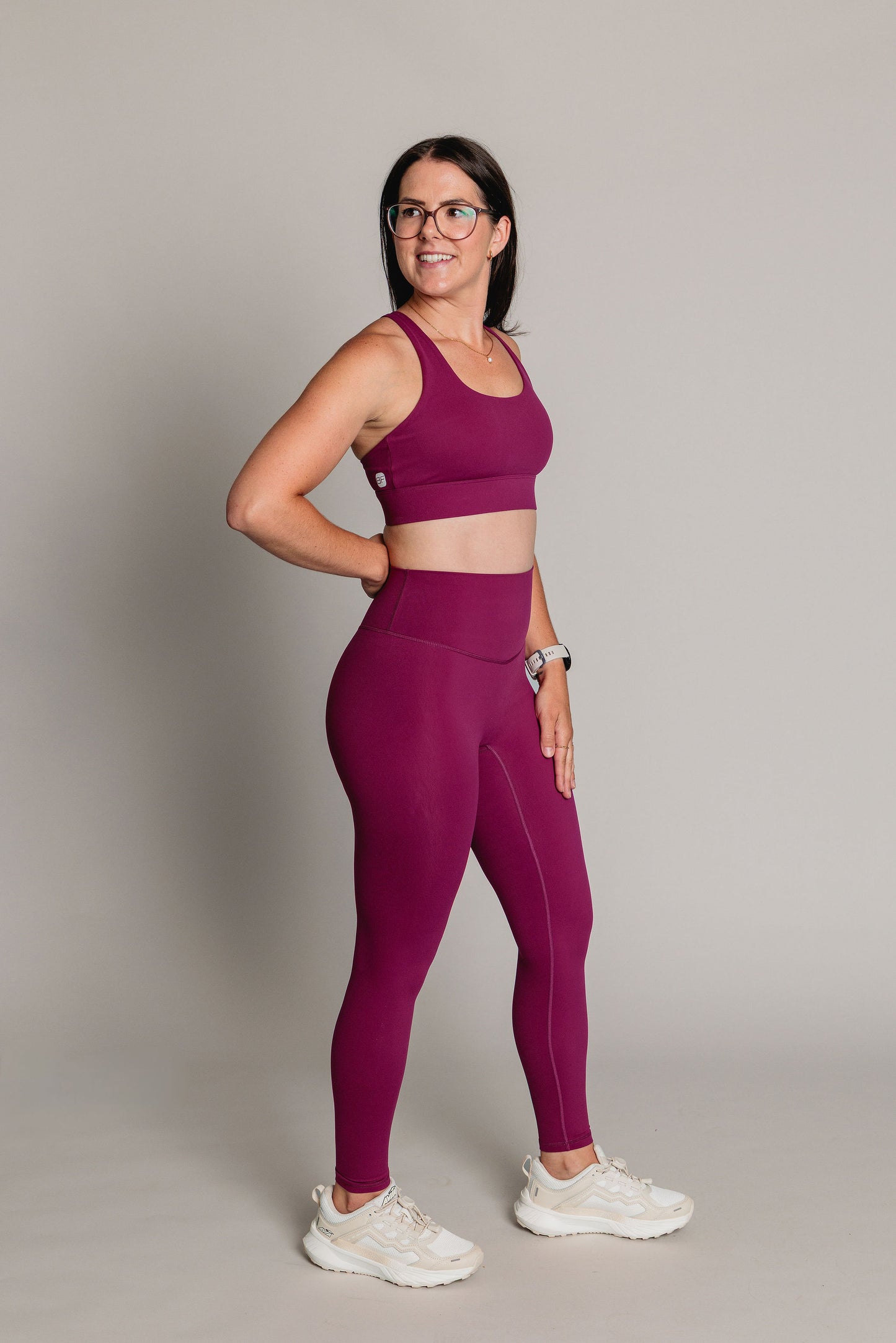 Soutien-Gorge Sport ELEVATE Cross - Prune