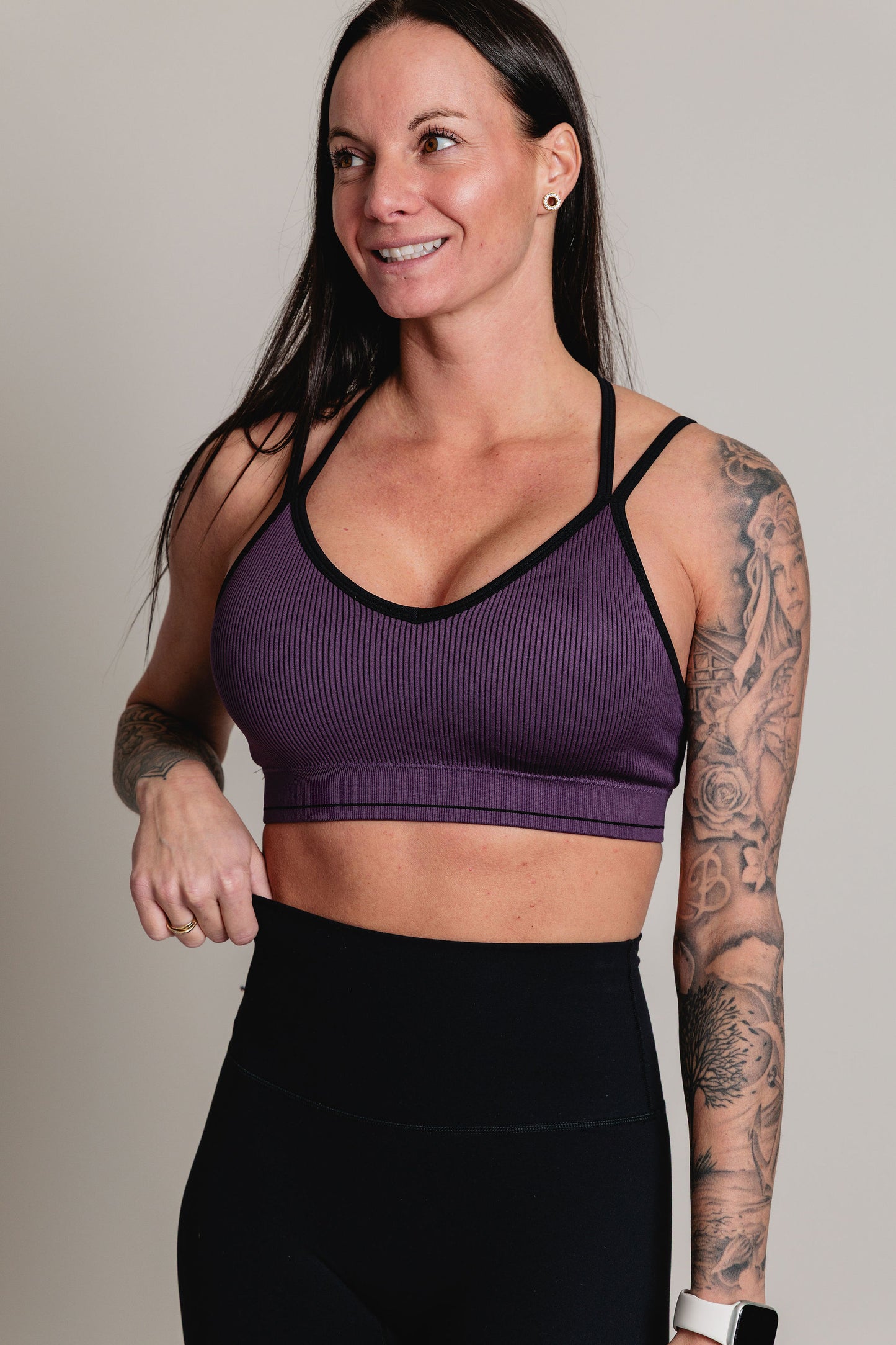 Soutien Gorge de Sport IMPULSE - Prune