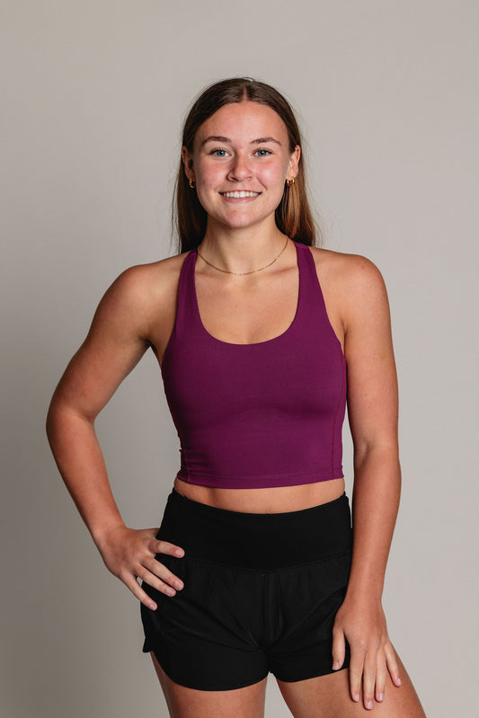 Soutien-Gorge Sport SCULPT - Prune