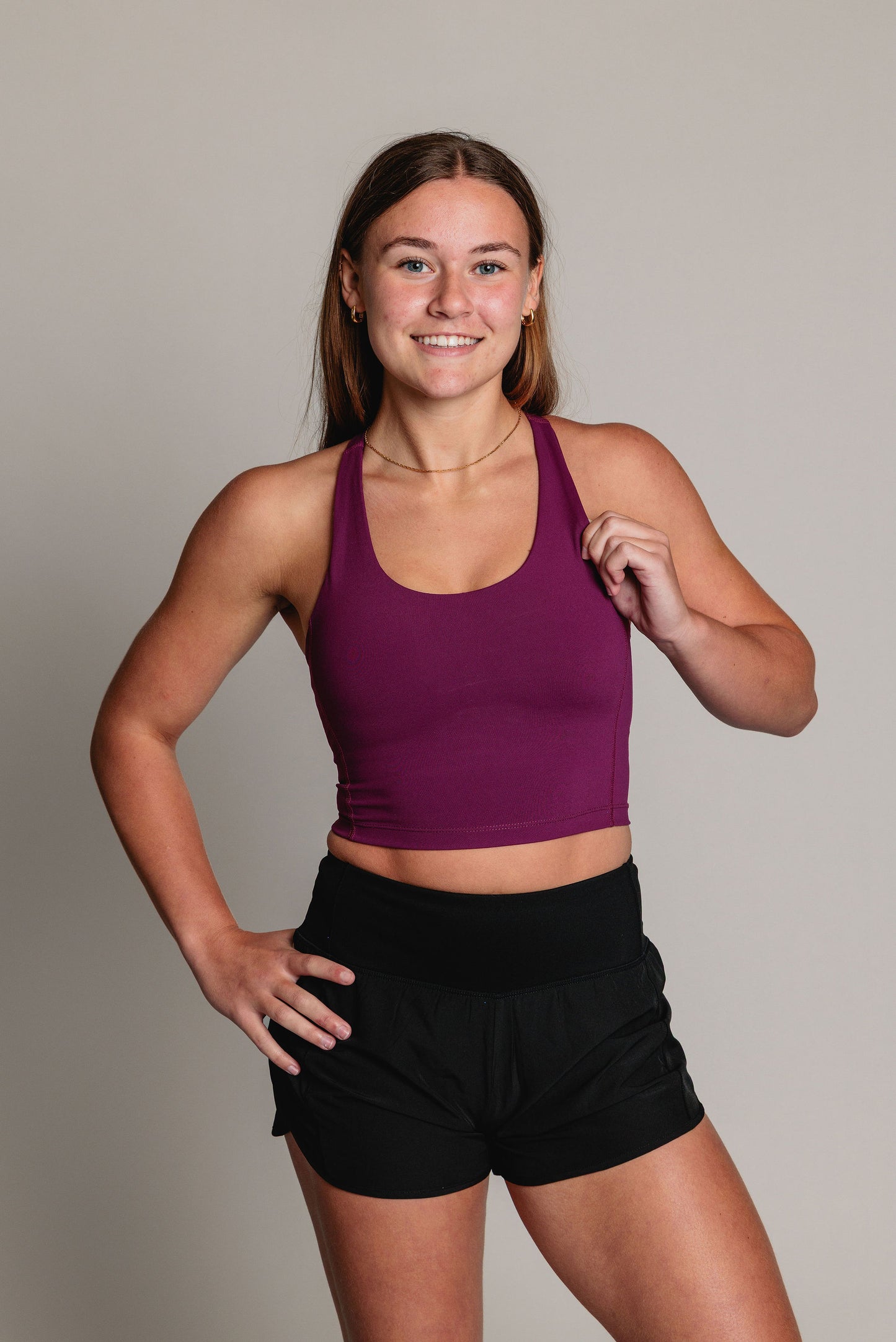 Soutien-Gorge Sport SCULPT - Prune
