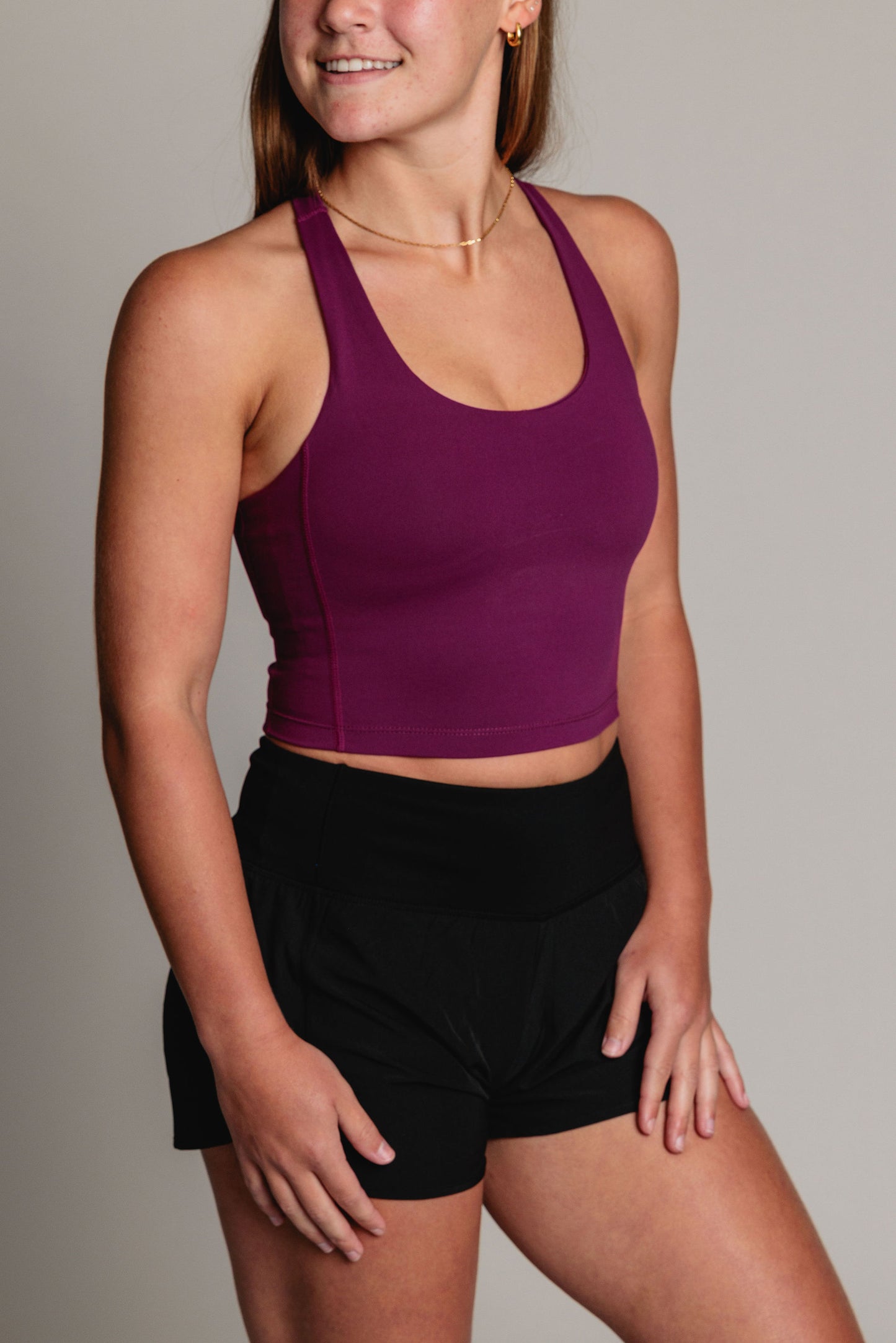 Soutien-Gorge Sport SCULPT - Prune