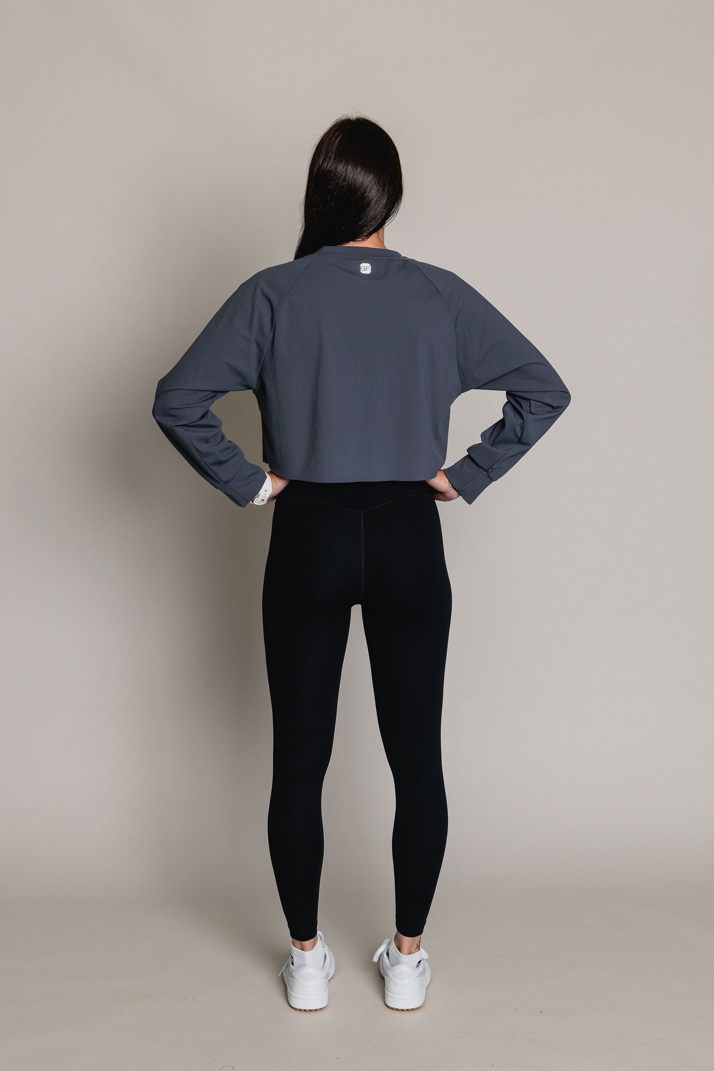 Chandail Crop manches longues FLEXIA - Charcoal