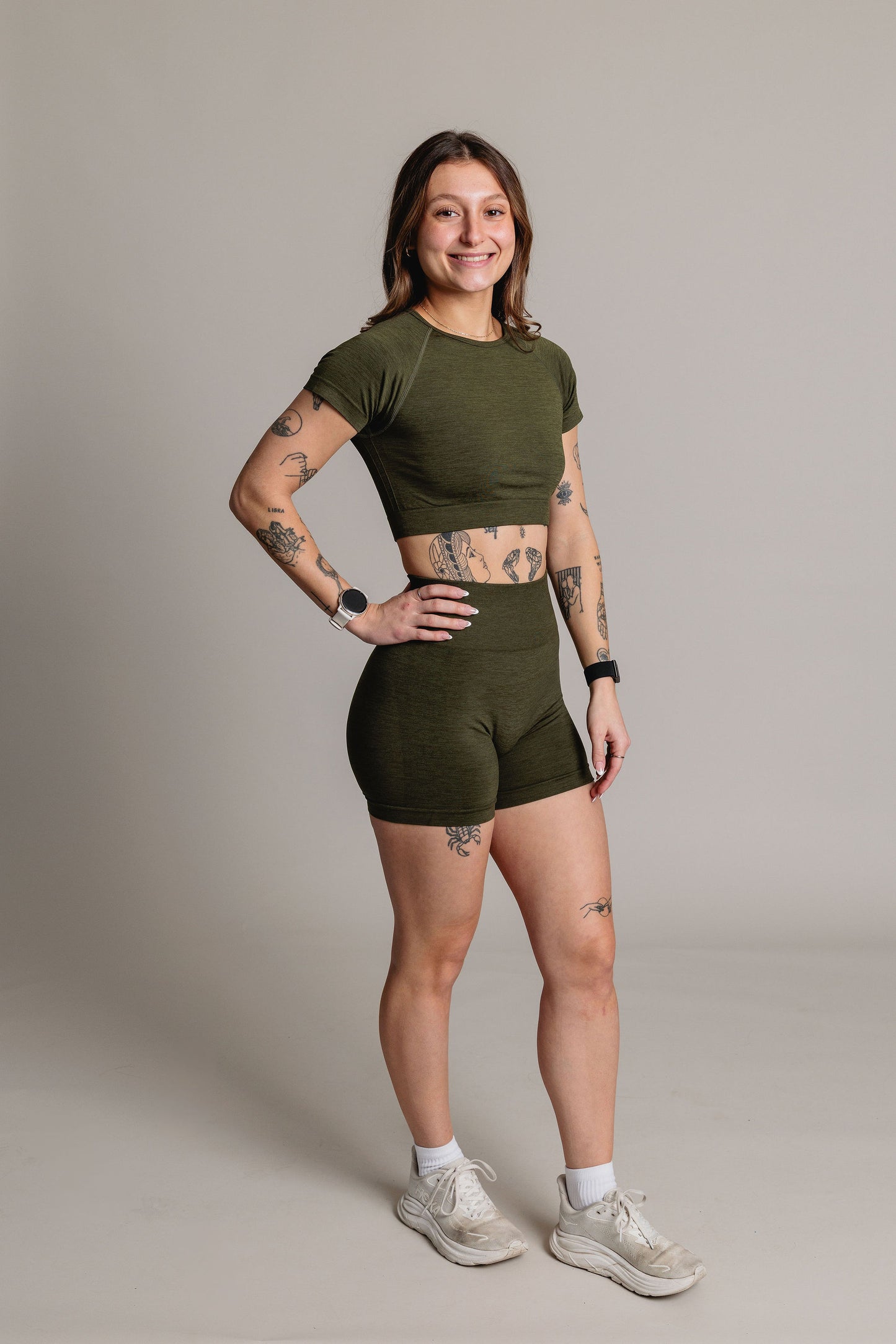 BikerShort UNITY - Vert Armé