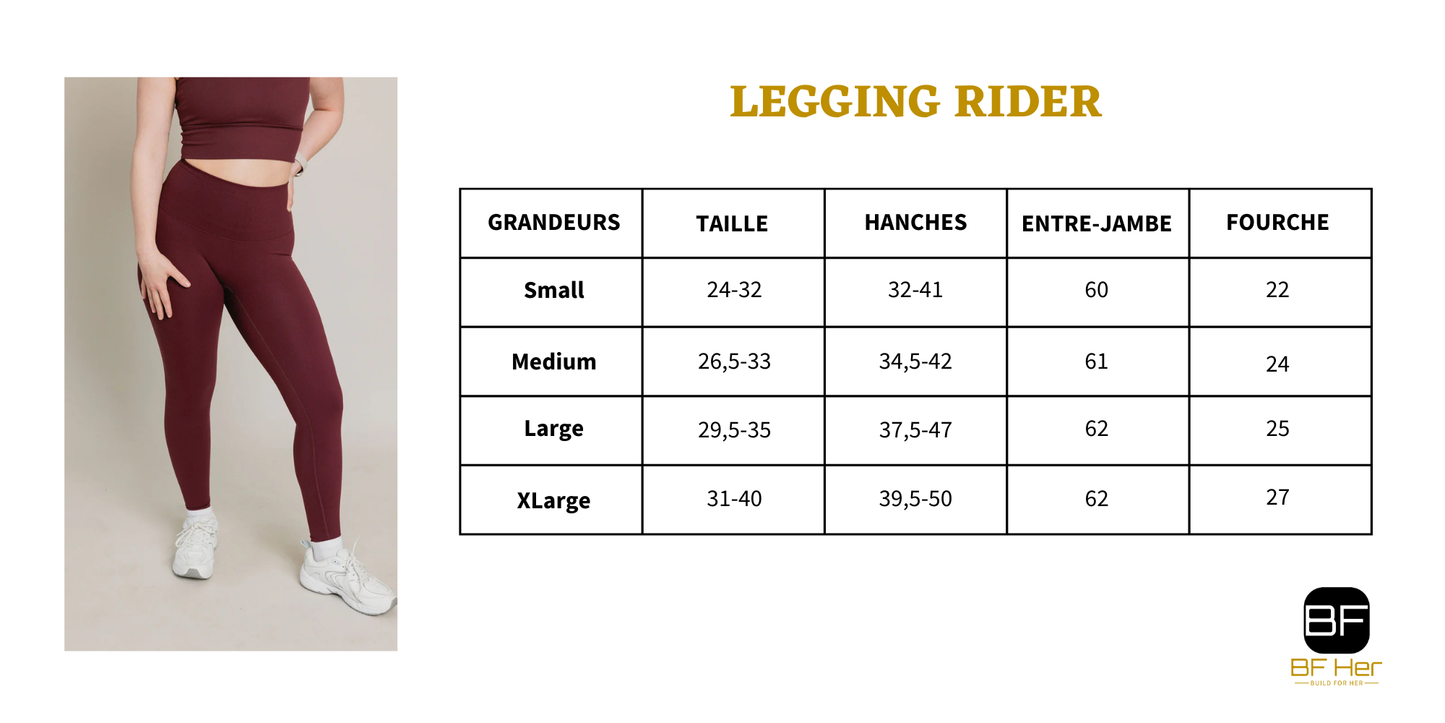 Legging RIDER - Bourgogne